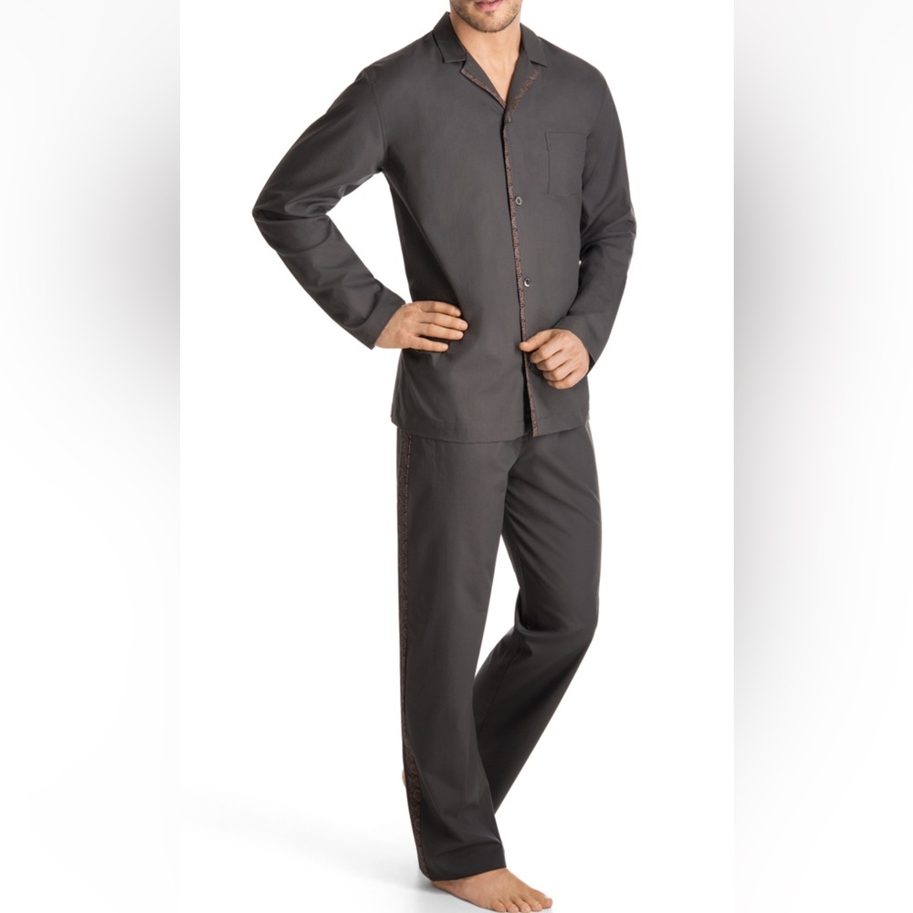 HANRO OF SWITZERLAND**Men’s Button down Pajama Set***Med. $320 NWT